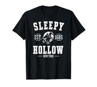 Sleepy Hollow New York EST. 1685 Cavaliere Maglietta