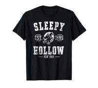 Sleepy Hollow New York EST. 1685 - Stampa Effetto Invecchiato Maglietta