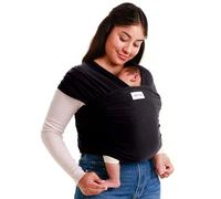 Sleepy Wrap Fascia Neonato Elastica 3-16 kg, Porta Bebè, Nero