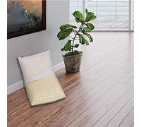 Sleepys Coppia Cuscini in Lattice Naturale, 74x42 Alto 10 cm saponetta Forato con Fodera in Jersey 100% Cotone - Guanciale Lattice TALALAY Anallergico