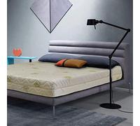 Sleepys Materasso Lattice 100% Singolo 85x190 Alto 18cm Naturale. Fresco e Molto Traspirante. Fodera in Aloe Vera, Fresca, Morbida e ANTIAGE.