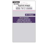 Sleeve Kings Buste standard per carte - 110 pezzi, trasparenti 60 micron di spessore, grandi dimensioni (70 x 110 mm), compatibili con falce e altro - SKU: SKS-8813
