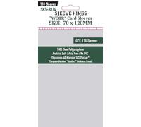 Sleeve Kings Buste standard per carte - 110 pezzi, trasparenti 60 micron di spessore, grandi dimensioni (70 x 120 mm), compatibili con Cascadia & More - SKU: SKS-8814