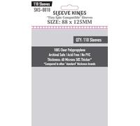 Sleeve Kings Custodie standard per carte - 110 pezzi, trasparenti 60 micron di spessore, grandi dimensioni (88 x 125 mm), compatibili con Tiny Epic Kingdoms & More - SKU: SKS-8818
