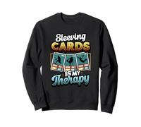 Sleeving Cards Is My Therapy - Divertente Carta da scambiare Felpa