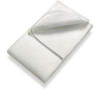 Sleezzz Basic - Coprimaterasso in feltro agugliato traspirante, da appoggiare sulla rete a doghe, colore bianco, protezione da abrasioni e macchie (80 x 200 cm)