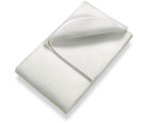 Sleezzz Basic - Sottomaterasso in feltro agugliato traspirante, da appoggiare sulla rete a doghe, colore bianco, protezione da abrasioni e macchie (80 x 200 cm)