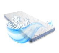 Sleezzz CloudComfort, coprimaterasso con lato estivo e invernale, 7 zone, altezza 7 cm, in schiuma a freddo, con rivestimento lavabile (180 x 200 cm)