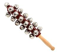 Sleigh Bells - Kit A Campana Con Slitta In Jingle A Mano Con Manico In Legno | Sleigh Bell Musical Strumento, Materiale Apprendimento Della Musica Scolastica, Sonagli A Percussione, Educazione Prec