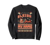 Sleigh My Name Babbo Natale Gioco di Parole Divertente Natale Costume Felpa