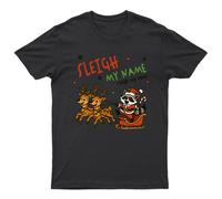 Sleigh My Name Maglietta Natalizia Unisex Regalo Retrò Stagionale...