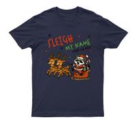 Sleigh My Name Maglietta Natalizia Unisex Regalo Retrò Stagionale...