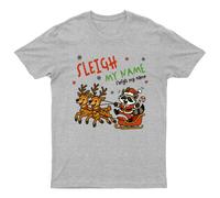 Sleigh My Name Maglietta Natalizia Unisex Regalo Retrò Stagionale...
