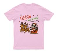 Sleigh My Name Maglietta Natalizia Unisex Regalo Retrò Stagionale...