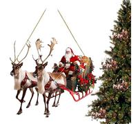 Sleigh slitta per renne di Natale - Acrilico 2D, ornamento di Natale di renna impermeabile, decorazione natalizia per la slitta per renne | Figurina per le vacanze per le festività per le vacanze