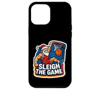 Sleigh The Game Basketball Player Christmas Santa Lover Xmas Custodia per iPhone 12 Pro Max