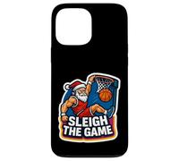 Sleigh The Game Basketball Player Christmas Santa Lover Xmas Custodia per iPhone 13 Pro Max