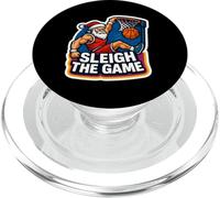Sleigh The Game Basketball Player Christmas Santa Lover Xmas PopSockets PopGrip per MagSafe