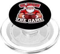 Sleigh The Game - Giocatore di calcio, Babbo Natale, amante di Natale PopSockets PopGrip per MagSafe