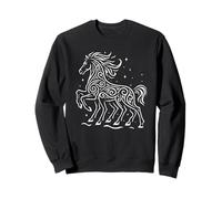 Sleipnir Cavallo a Otto Gambe Arte nordica Notte Invernale Felpa