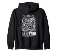 Sleipnir Otto Gambe Attraverso Mondi Viking Felpa con Cappuccio