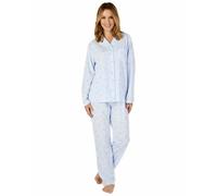 Slenderella Pigiama Donna Jacquard Jersey su Misura Stile Tradizionale 10-26