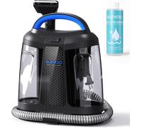 Slevoo 450W Lavatappeti, Lava Tappezzeria con Smacchiatore, Pulitore per Tappeti, Divani, Moquette e Tappezzeria e Animali Domestici, Aspirapolvere Tessuti, Nero