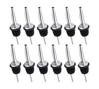 SLFYEE 12pcs Versatori in Acciaio Inox Tappo Versatore Bottiglia Versatori per Vino Stile Classico Beccuccio Conico Versatore per Liquore Olio Cocktail Vino