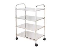 SLGGPJBU Carrelli di servizio a 3 o 4 strati Carrello da tè in acciaio inox Carrello da pranzo Carrello portautensili Carrello mobile per hotel ristorante mobili