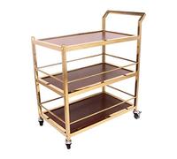 SLGGPJBU Carrello a 3 ripiani grande per parrucchieri, con ruote di bloccaggio, perfetto per cucina, hotel, ristoranti e case di cura