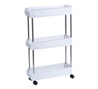 SLGGPJBU Carrello da cucina a 3/4 livelli, per camera da letto, snack, bagno, scaffale con ruote, ripiano in piedi, 1 pezzo