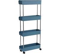 SLGGPJBU Carrello da cucina a 3/4 ripiani, per camera da letto, snack, bagno, con ruote, ripiano in piedi Househlod