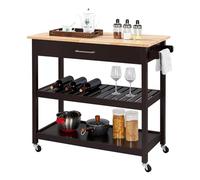 SLGGPJBU Carrello da cucina a isola con 3 ripiani, per organizzare la sala da pranzo, design elegante e funzionale, colore: stile B