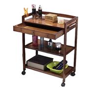 SLGGPJBU Carrello da cucina Carrello da cucina Carrello da cucina Carrello industriale Bar & Carrello di servizio Carrello per alimenti Credenza Credenza, con cassetto