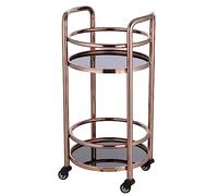 SLGGPJBU Carrello da cucina - Grande carrello di servizio da bar pieghevole in acciaio inox con ruote per bar e ristoranti hotel