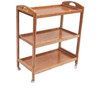 SLGGPJBU Carrello da cucina multifunzionale con ruote girevoli, 3 ripiani, carrello portaoggetti per soggiorno e bar