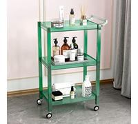 SLGGPJBU Carrello da cucina salvaspazio a 3 ripiani, mobile per il bagno, carrello da portata per casa, ufficio, cucina, bagno, grande spazio di archiviazione