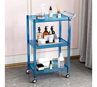 SLGGPJBU Carrello da cucina salvaspazio a 3 ripiani, mobile per il bagno, carrello da portata per casa, ufficio, cucina, bagno, grande spazio di archiviazione