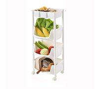 SLGGPJBU Carrello da cucina Scaffale Carrello Carrello Mobile Rack Carrello Domestico Cucina Storage