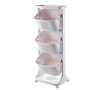 SLGGPJBU Carrello da cucina Scaffale Carrello Pp inclinato Carrello Rack Carrello Domestico Cucina Stoccaggio Mobile