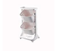 SLGGPJBU Carrello da cucina Scaffale Carrello Pp inclinato Carrello Rack Carrello Domestico Cucina Stoccaggio Mobile