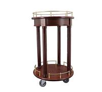 SLGGPJBU Carrello da portata, carrello da portata in metallo con vetro temperato, barra in vetro a 2 livelli e carrello da portata, carrello da bar con ruote, compatibile con