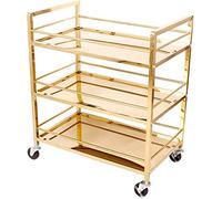 SLGGPJBU Carrello di servizio dell'acciaio inossidabile con tre strati per stoccaggio della cucina in hotel ristorante catering e bar servizi