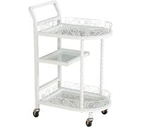 SLGGPJBU Carrello di servizio dell'hotel del carrello del carrello di servizio del ferro di 3 livelli per l'hotel che serve la cucina di ristorazione Bar con progettazione del