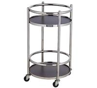 SLGGPJBU Carrello di servizio per carrello da cucina - Carrelli da portata in acciaio inox pieghevole con ruote per bar e ristoranti, hotel