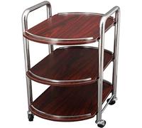 SLGGPJBU Carrello funzionale per la spesa, 60 x 35 x 75 cm, carrello portaoggetti mobile a 3 ripiani, carrello da cucina con ruote, resistente