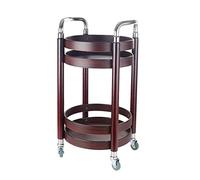 SLGGPJBU Carrello mobile in legno per feste, carrello da cucina, carrello da bar portatile, tavolo per sala da pranzo, ristorante, carrelli multiuso con ripiani