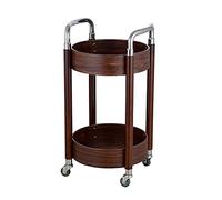 SLGGPJBU Carrello mobile in legno per feste, carrello da cucina, carrello da bar portatile, tavolo per sala da pranzo, ristorante, carrelli multiuso con ripiani