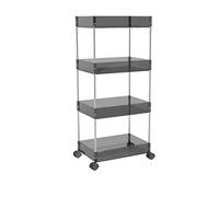 SLGGPJBU Carrello portaoggetti a 3 ripiani con ruote bloccabili per bagno, cucina, ufficio, sottile