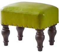 SLGGPJBU Casa Moderna Soggiorno Camera Da Letto Resto Seat Divano Sedia Cambio Sgabello Scarpe, Poggiapiedi Rettangolare con Gambe in Legno Massello, Spugna Alta Resilienza, Cuscinetto Alto Carico
